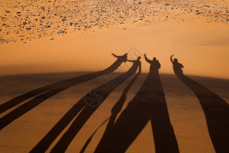 沙的阴影图片