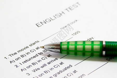 英语测试背景图片