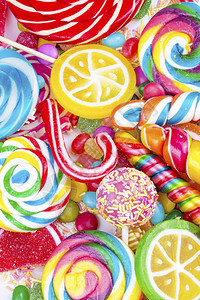 五颜六色的糖果甜点背景背景图片