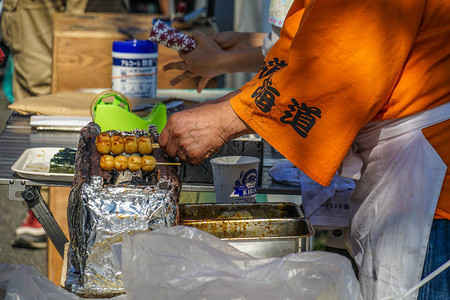 粽子节摊位背景图片