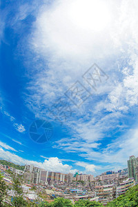 从蒙特堡看到的香港天际线图片
