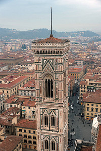 佛罗伦萨的全景从天而上看着图片