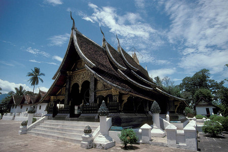 老挝北部琅勃拉邦镇的香通寺图片