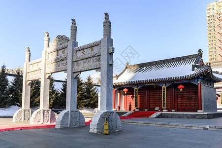 吉林长春文学庙建筑景观中图片
