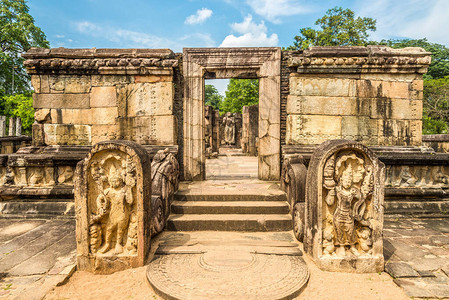 在斯里兰卡Polonnaruwa的Jayanthipu背景图片