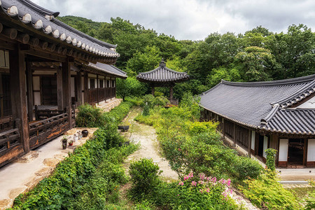 Seonamsa野茶屋花园景色在图片