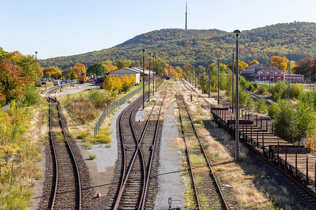 Loebau火车站背景图片