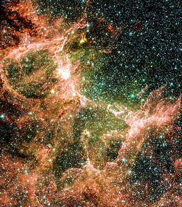 使用美国航天局望远镜拍摄的星云图像由NASA提供的该图图片