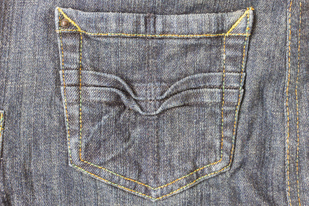 深蓝色牛仔裤口袋或牛仔布口袋背景用于服装设计的深蓝色牛仔裤口袋或牛图片