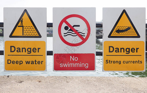 深水危险没有游泳有危险强图片