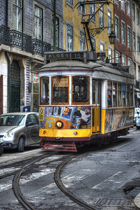 经开区电车葡萄牙高清图片