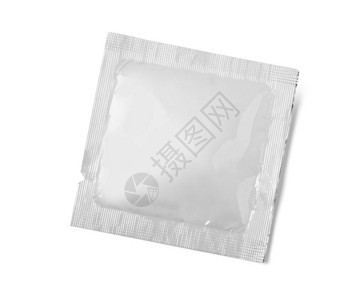 白色空白模板包装箔湿巾袋药或避孕套食品包装咖啡盐糖胡椒香料糖果图片