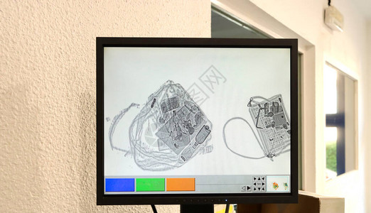 警察金属探测器X射图片
