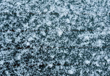 汽车后窗上美丽的雪花底色美丽美图片
