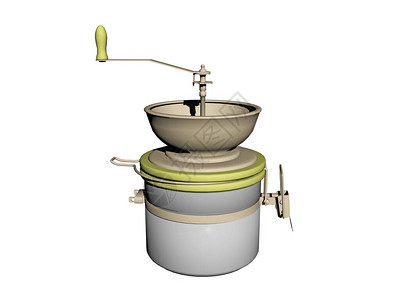 咖啡和谷物研磨机背景图片