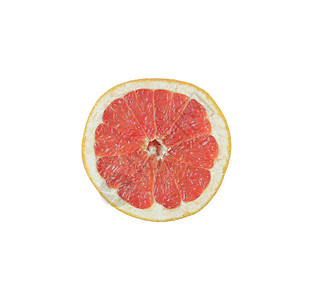 成熟的粉红色葡萄柚柑橘类水果片图片
