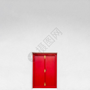 红色门有白图片
