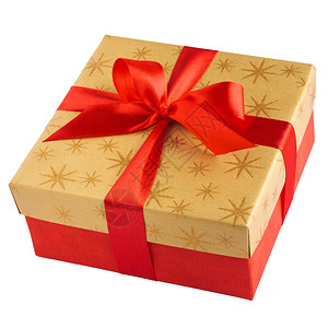 手拿礼物盒在白背景销售生日母亲日或背景