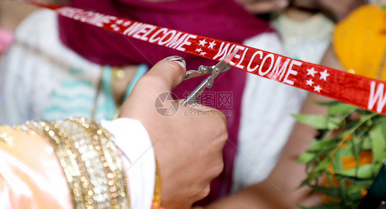 在印地安婚礼仪欢迎仪图片