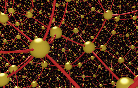 3D分形渲染分子原晶体结构图片