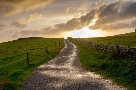 风景秀丽的乡村和爱尔兰的自然风光图片