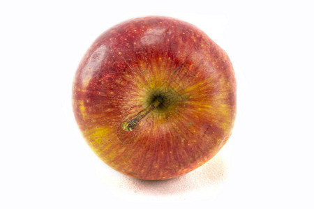 白背景上的红色苹果图片
