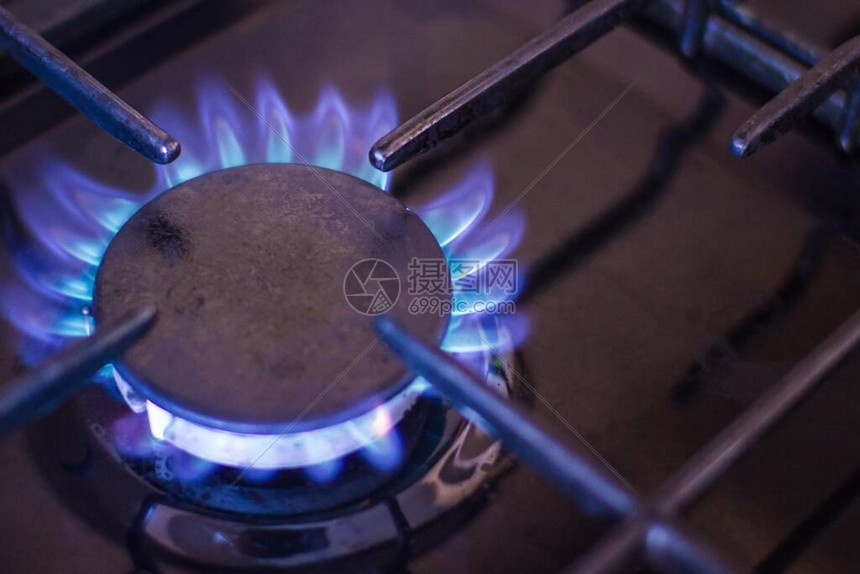 蓝火燃气器家用厨房设备煤气炉图片