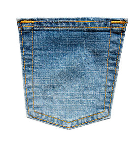 BluedenimJeans背面的口袋图片