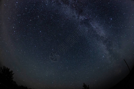 夏日夜晚蓝天与星的照片背景图片