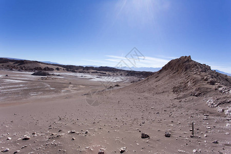智利阿塔卡马沙漠的月亮谷图片
