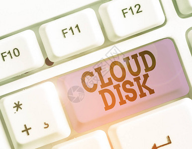 CloudDisk提供远程服务器存储空间的网络基础服务的商业概念图片