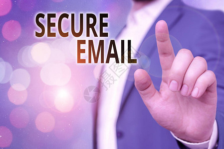显示安全电子邮件的文本符号商业照片展示保护电子邮件内容不被需图片