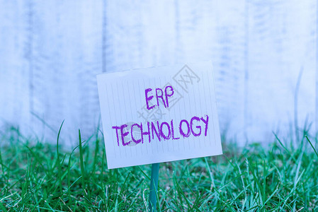 显示Erp技术的文字标志展示主要业务流程集成管理的商业照片图片