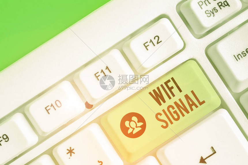 商业图片文本提供无线高速互联网和络连接服务WifiSignalBusinessphoto图片