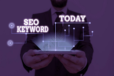 显示Seo关键字的概念手写Web内容中的概念含义短语图片