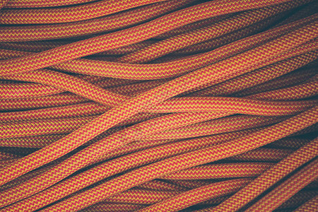 用于攀爬的橙色绳子活跃运动的绳图片