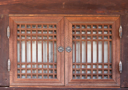 传统韩国纸面小窗由背景图片