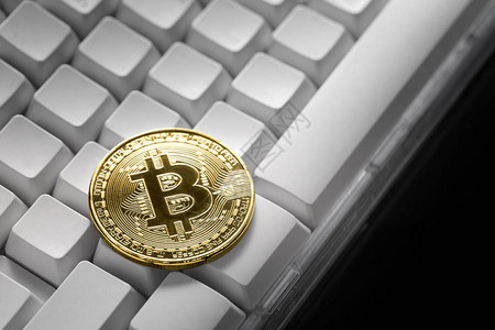 Bitcoin键盘上的比特币图片