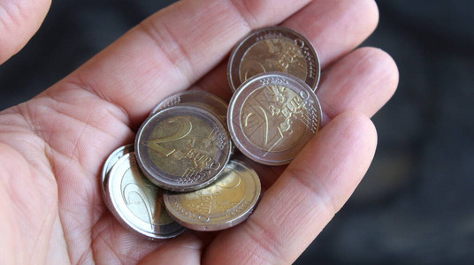 欧元硬币图片