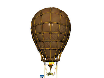 空中载客篮的热气球图片