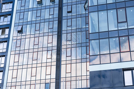 现代玻璃建筑现代建筑结构线条图片