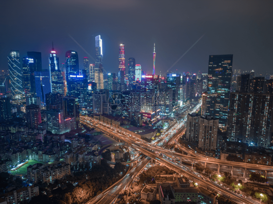 大气的广州城市夜景图片