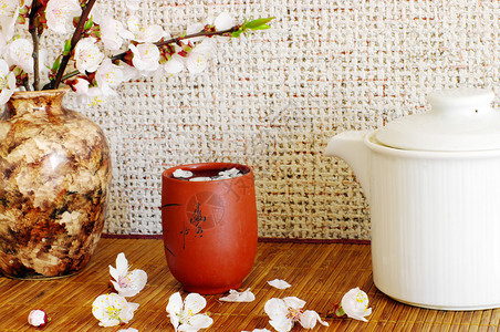杏花白茶壶图片
