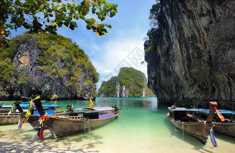 泰国的长尾船图片