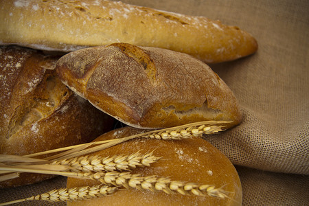 工匠面包的组成背景图片
