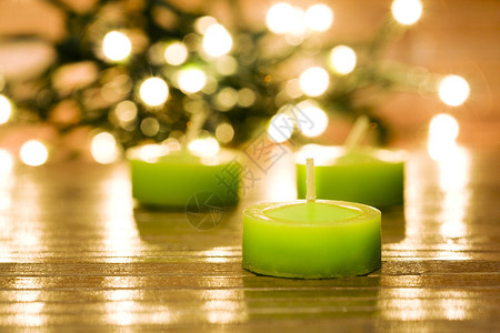 蜡烛和圣诞气氛图片