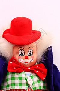 玩具小丑肖像在图片
