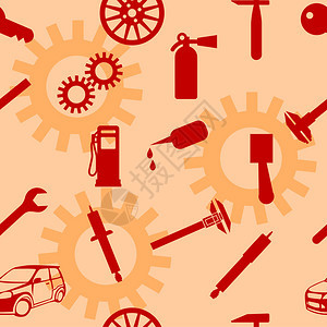 自动汽车修理服务处图标符图片