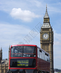 英国伦敦大班前的红色图片