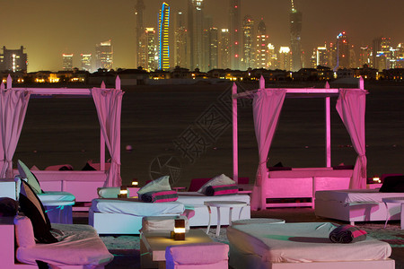 迪拜海滩度假村凉亭图片